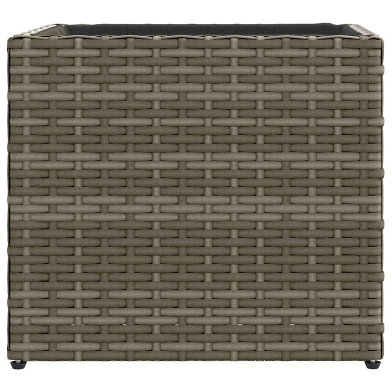 vidaXL szürke polyrattan kerti ültetőláda 36x30x32 cm