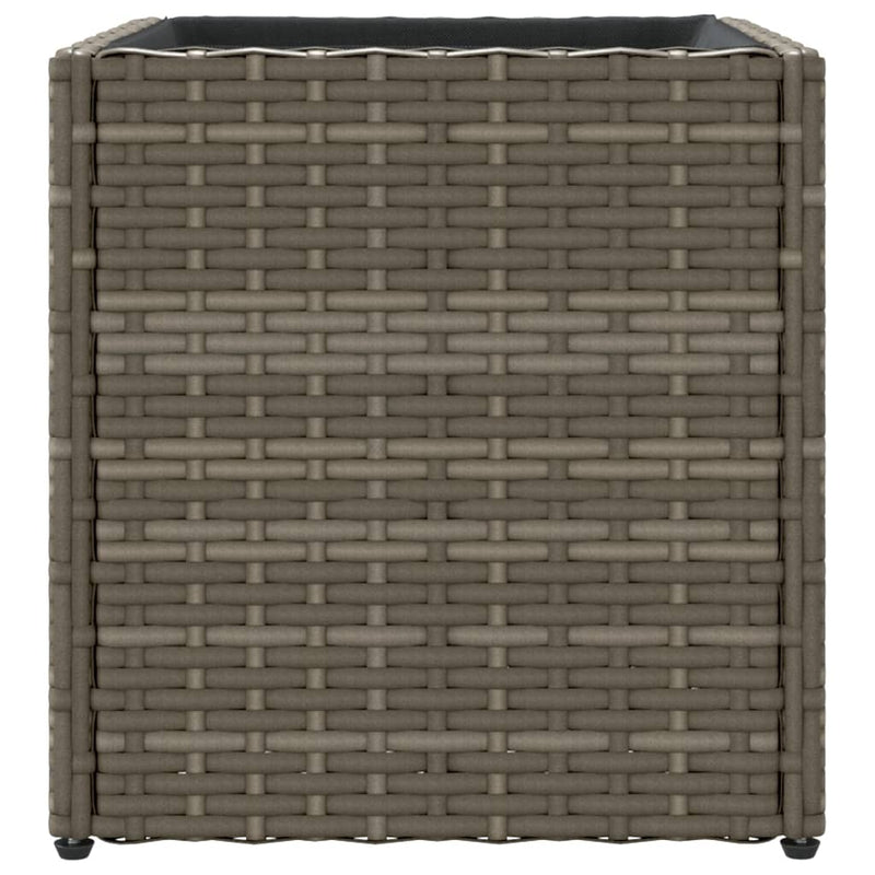 vidaXL szürke polyrattan kerti ültetőláda 36x30x32 cm