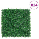 vidaXL 24 db zöld műcserjelevél-kerítés 50 x 50 cm