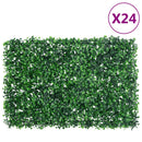  vidaXL 24 db zöld műcserjelevél-kerítés 40 x 60 cm