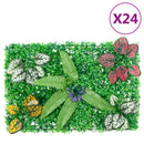  vidaXL 24 db zöld műnövénykerítés 40 x 60 cm