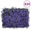  vidaXL 24 db lila műlevélkerítés 40 x 60 cm