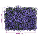 vidaXL 24 db lila műlevélkerítés 40 x 60 cm