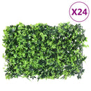  vidaXL 24 db zöld műlevélkerítés 40 x 60 cm