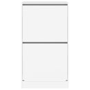 vidaXL fehér cipőszekrény 2 kihajtható fiókkal 60 x 42 x 108 cm