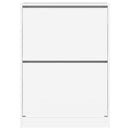 vidaXL fehér cipőszekrény 2 kihajtható fiókkal 80 x 42 x 108 cm