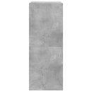 vidaXL betonszürke cipőszekrény 2 kihajtható fiókkal 80 x 42 x 108 cm