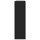 vidaXL fekete cipőszekrény 2 kihajtható fiókkal 80 x 34 x 116 cm