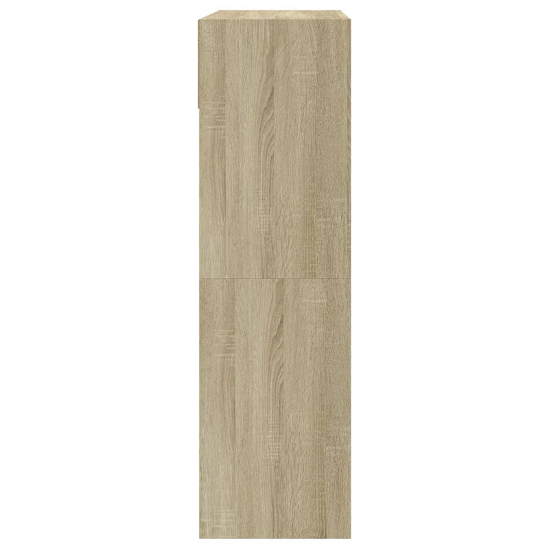 vidaXL sonoma tölgy cipőszekrény 2 kihajtható fiókkal 80 x 34 x 116 cm