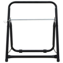 vidaXL fekete porszórt acél tömlődobos kocsi 48 cm 45 kg