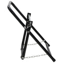 vidaXL fekete porszórt acél tömlődobos kocsi 48 cm 45 kg