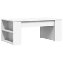 vidaXL fehér szerelt fa dohányzóasztal 102 x 55 x 42 cm