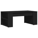 vidaXL fekete szerelt fa dohányzóasztal 102 x 55 x 42 cm