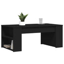 vidaXL fekete szerelt fa dohányzóasztal 102 x 55 x 42 cm