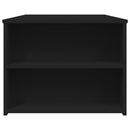 vidaXL fekete szerelt fa dohányzóasztal 102 x 55 x 42 cm