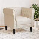 vidaXL vászon Chesterfield kanapé