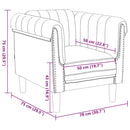 vidaXL barna művelúr fotel