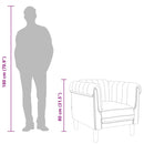 vidaXL barna művelúr fotel