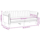 vidaXL 2 személyes barna művelúr kanapé