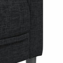 vidaXL fekete szövet kanapészék