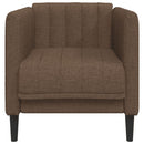 vidaXL barna művelúr fotel