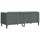 vidaXL 2 személyes sötétszürke szövet kanapé