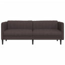 vidaXL 3 személyes sötétbarna szövet kanapé