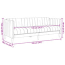 vidaXL 3 személyes barna művelúr kanapé