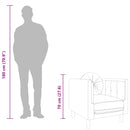 vidaXL sötétszürke bársony kanapéfotel párnával