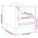 vidaXL barna művelúr fotel párnával