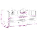 vidaXL 2 személyes barna művelúr kanapé párnával