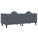 vidaXL sötétszürke bársony 3 személyes kanapé párnákkal