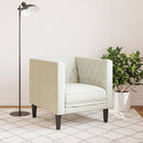 vidaXL krémszínű bársony Chesterfield kanapéfotel