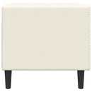 vidaXL krémszínű bársony Chesterfield kanapéfotel