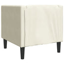 vidaXL krémszínű bársony Chesterfield kanapéfotel