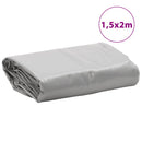 vidaXL szürke ponyva 1,5 x 2 m 650 g/m²