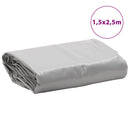 vidaXL szürke ponyva 1,5 x 2,5 m 650 g/m²