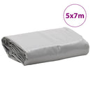 vidaXL szürke ponyva 5 x 7 m 650 g/m²