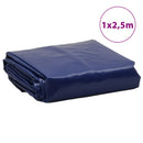 vidaXL kék ponyva 1 x 2,5 m 650 g/m²