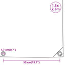vidaXL kék ponyva 1,5 x 2,5 m 650 g/m²