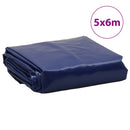 vidaXL kék ponyva 5 x 6 m 650 g/m²