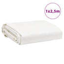 vidaXL fehér ponyva 1 x 2,5 m 650 g/m²