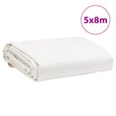 vidaXL fehér ponyva 5 x 8 m 650 g/m²
