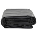 vidaXL fekete ponyva 1 x 2,5 m 650 g/m²