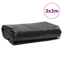 vidaXL antracitszürke ponyva 3 x 3 m 650 g/m²