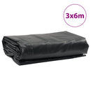 vidaXL antracitszürke ponyva 3 x 6 m 650 g/m²