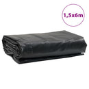 vidaXL antracitszürke ponyva 1,5 x 6 m 650 g/m²