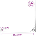 vidaXL antracitszürke ponyva 650 g/m² 1,5 x 10 m