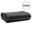 vidaXL antracitszürke ponyva 6 x 8 m 650 g/m²