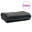 vidaXL antracitszürke ponyva 5 x 5 m 650 g/m²